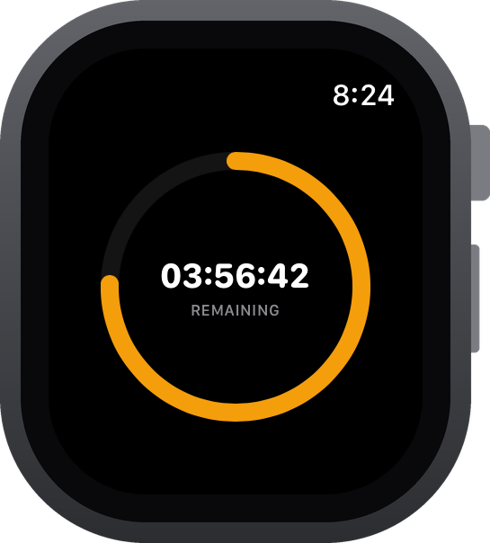 Abstia fasting timer on Apple Watch